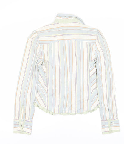 Mango Women's Multicoloured Striped Blouse Size 16