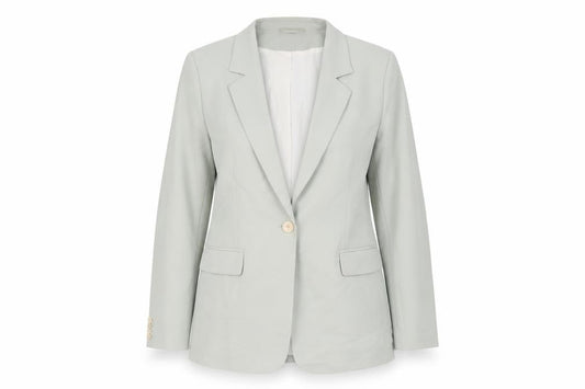 H&M Women's Green Blazer M - Smart Casual Style