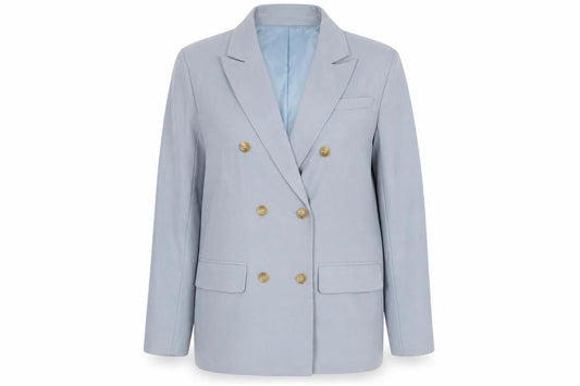 PRETTYLITTLETHING Women’s Blue Long Blazer - Size UK 6