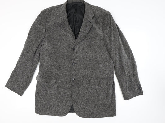 Marks & Spencer Men's Black and White Blazer 44L