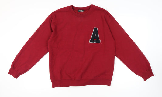 Reclaimed Vintage Unisex Red Sweatshirt S Pullover Knit