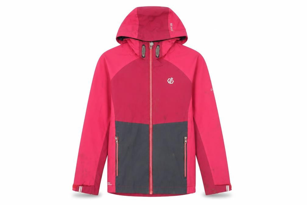 Dare2B Girls Pink Rain Coat 9-10 Years Hooded Jacket