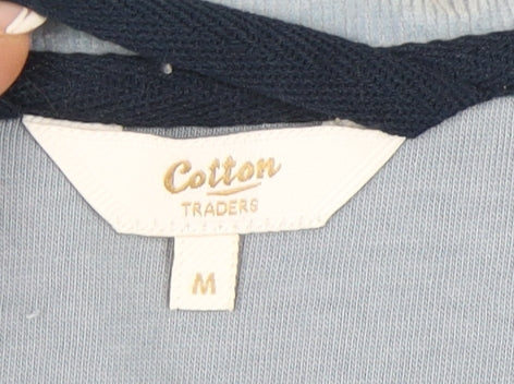 Cotton Traders Men's Blue Corduroy Pullover Sweatshirt (M)