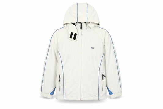 TOG24 Girls White Ski Jacket 7-8 Years Winter Hooded