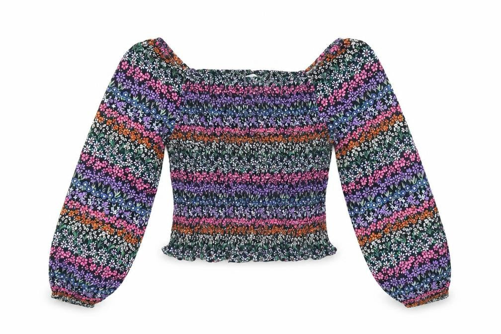 Marks & Spencer Girls Multicoloured Floral Blouse 12-13 Years