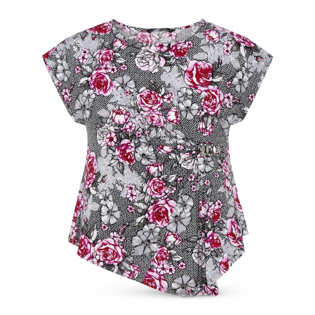David Emanuel Women's Floral Top Size 18 Multicoloured