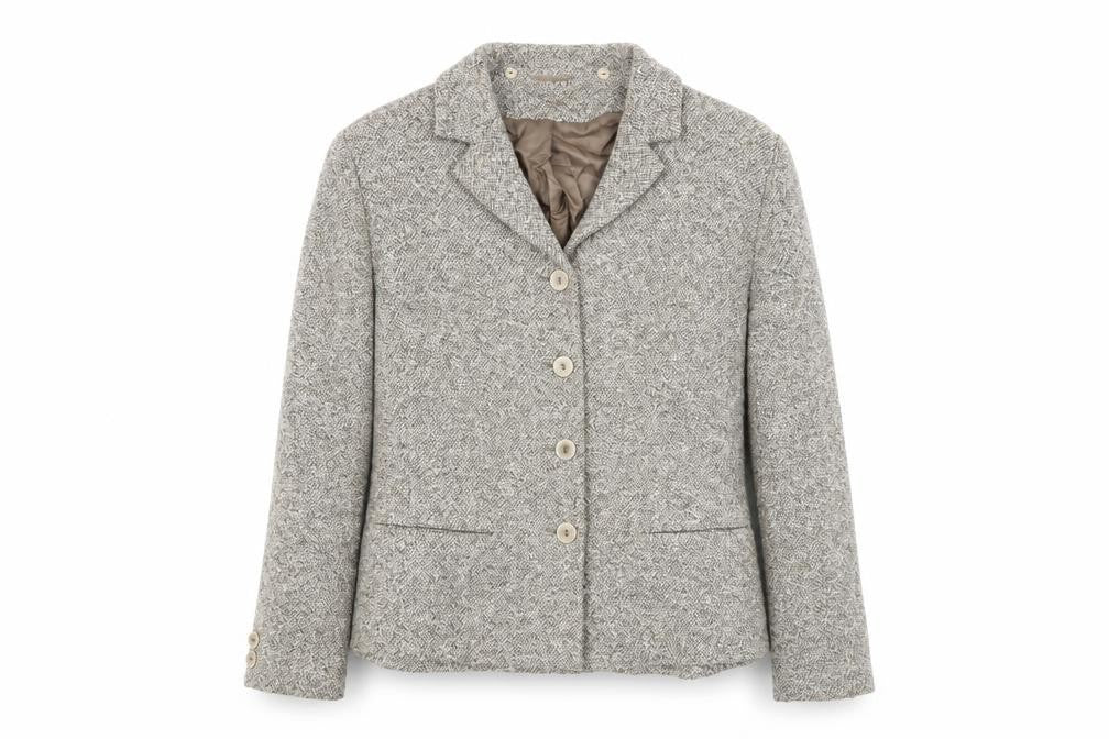 Alexon Women's Beige Blazer, Size 14, Classic Tweed