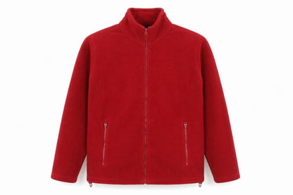 One Valley Men's Red Fleece Zip Jacket Size M