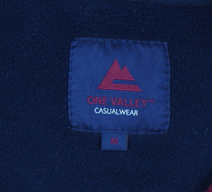 One Valley Men's Red Fleece Zip Jacket Size M