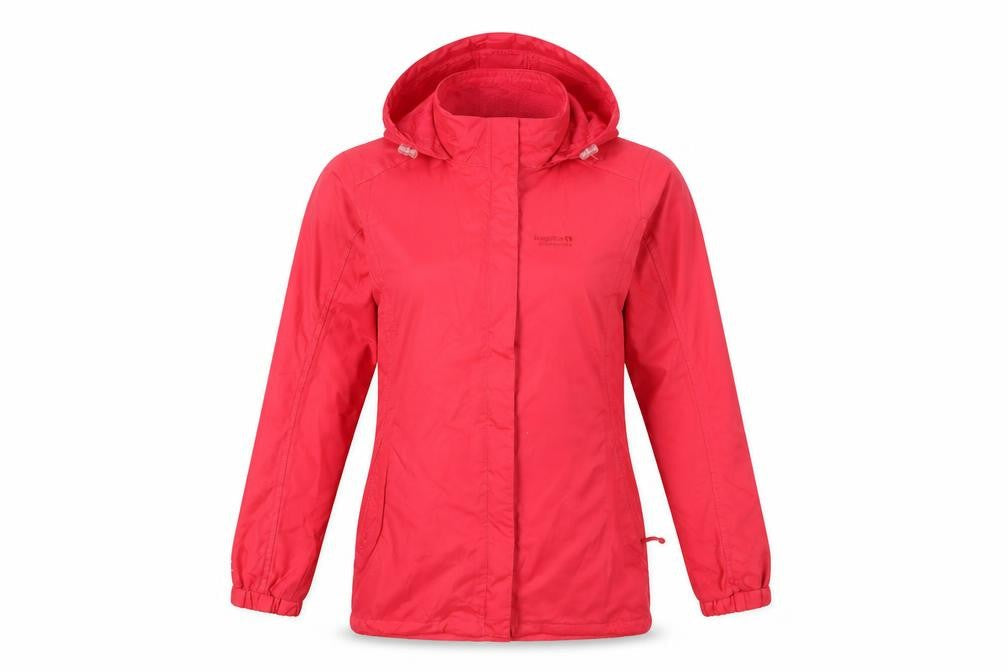 Regatta Women's Red Waterproof Hooded Rain Coat Size 10
