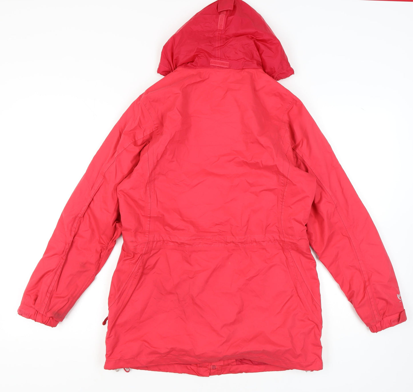 Regatta Women's Red Waterproof Hooded Rain Coat Size 10