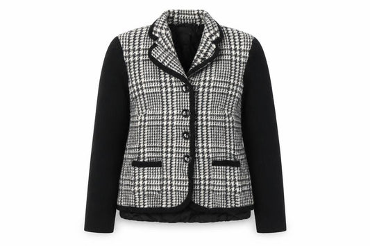 Basler Women's Black Houndstooth Blazer Size 12