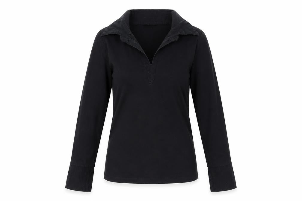 d.e.c.k. by Decollage Women's Black Long Sleeve Top S