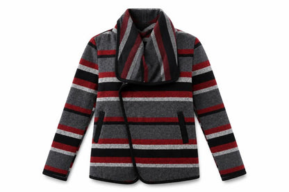 Warehouse Women's Multicoloured Striped Cardigan Size 10
