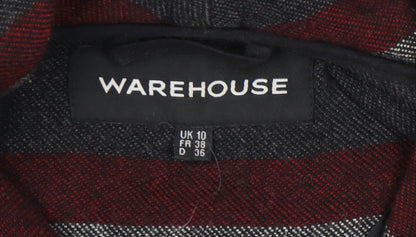 Warehouse Women's Multicoloured Striped Cardigan Size 10