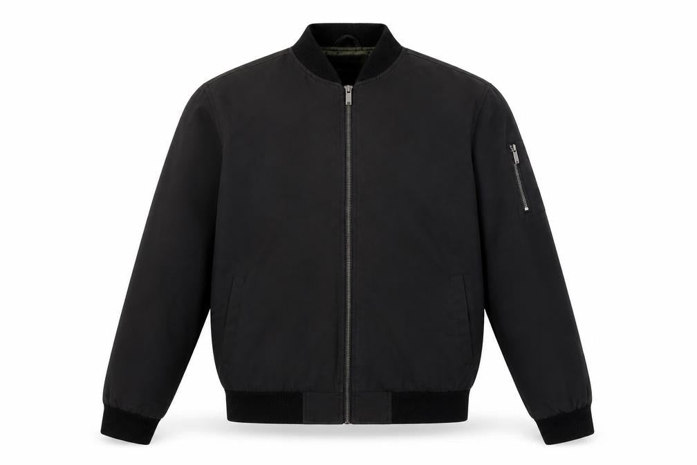 Burton Menswear London Men's Black Bomber Jacket, M 38"40"
