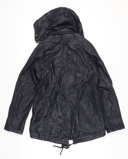 Marks & Spencer Women's Black Parka Jacket Size 10