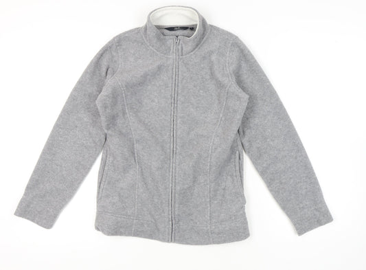 ISLE Women's Grey Fleece Zip Jacket - Size S