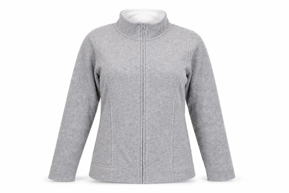 ISLE Women's Grey Fleece Zip Jacket - Size S