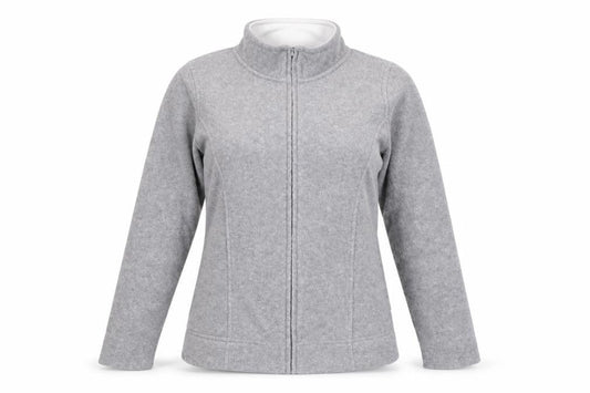 ISLE Women's Grey Fleece Zip Jacket - Size S