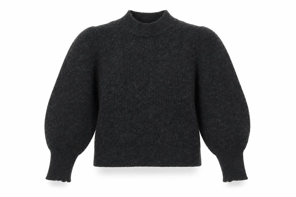Topshop Women's Black Mock Neck Pullover Jumper M