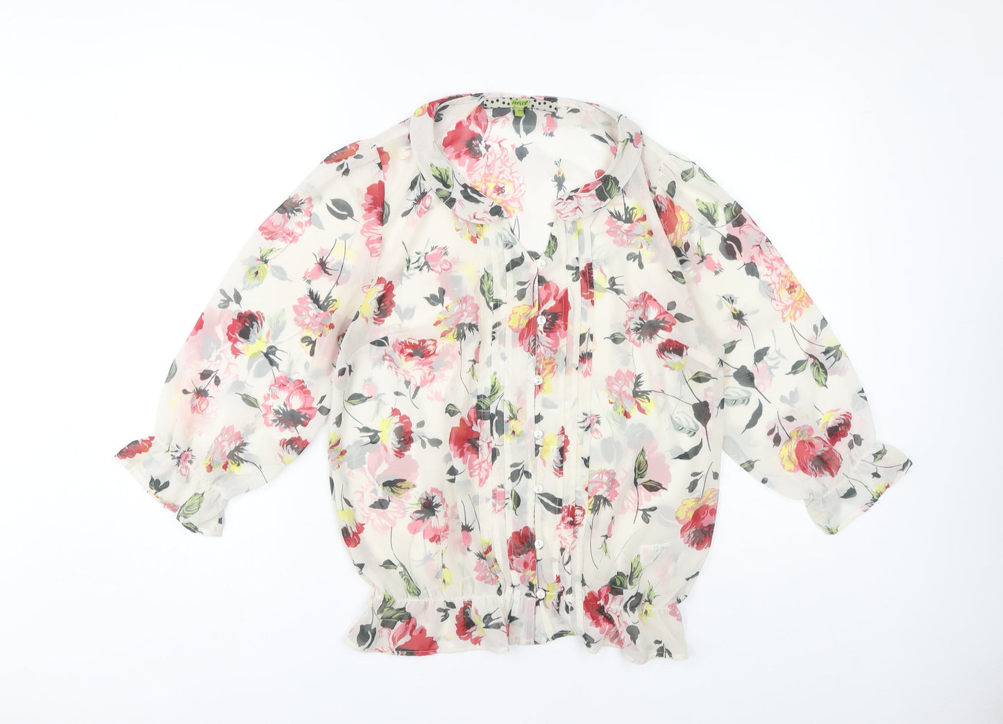 Next Women's Floral Blouse, Size 14, Multicoloured