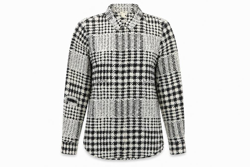 H&M Women's Check Button-Up Shirt - Size 12