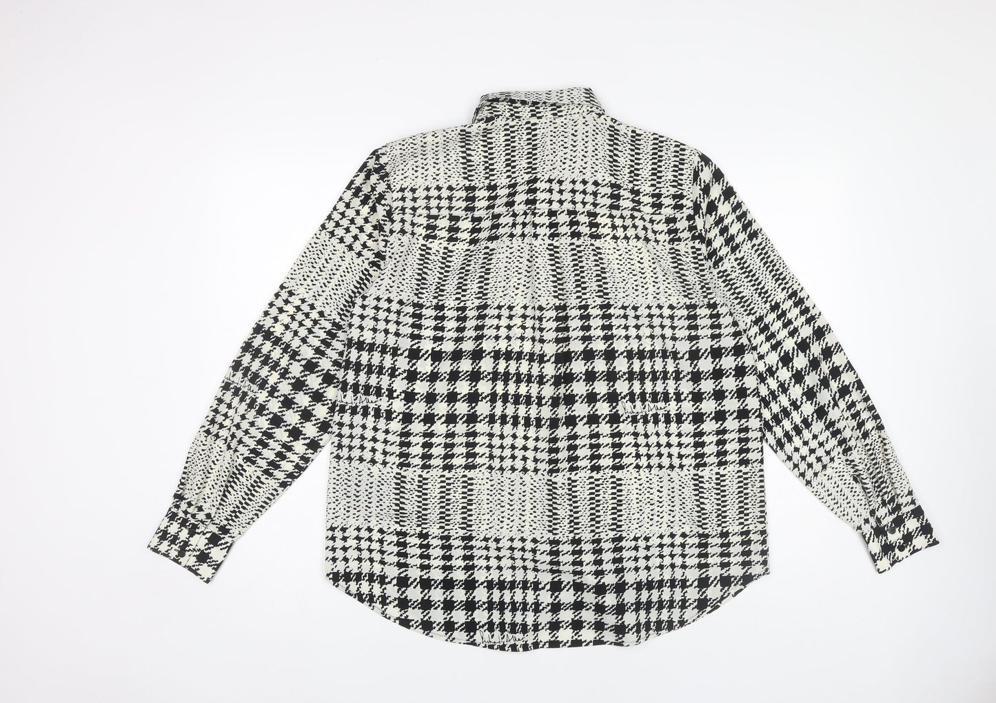 H&M Women's Check Button-Up Shirt - Size 12