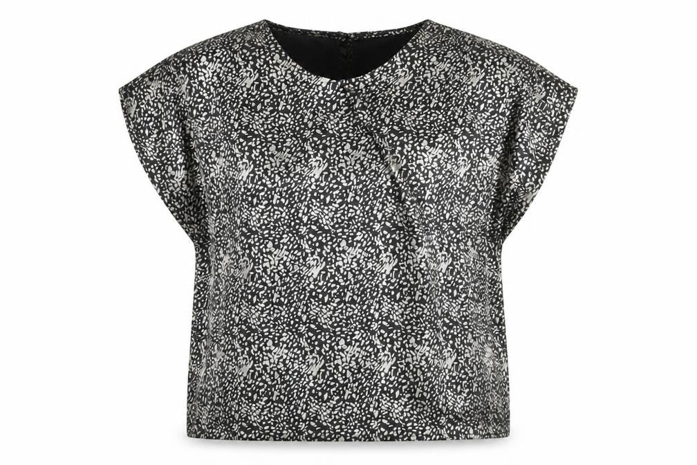 C&A Women's Black Floral Sleeveless Top Size 14