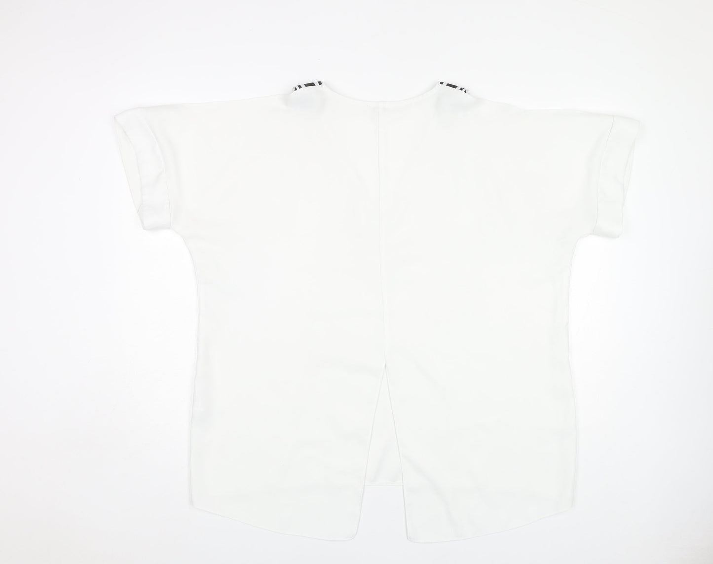River Island Women's White V-Neck Blouse Size 18