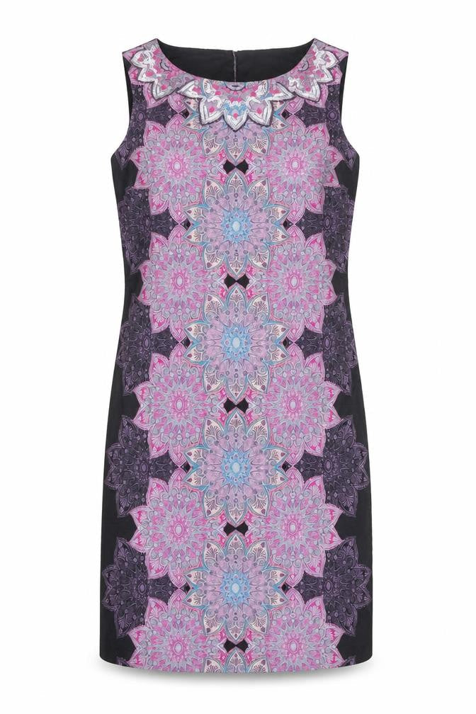 Monsoon Women's Multicoloured Sheath Dress Size 12