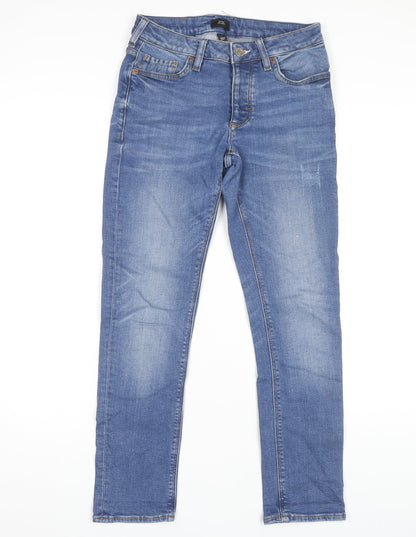 River Island Women's Blue Skinny Denim Jeans 2XS