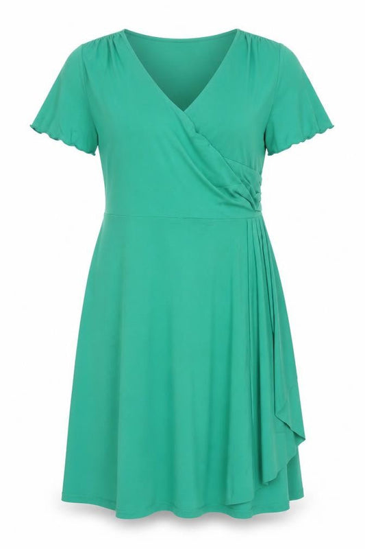 Joanna Hope Women's Green V-Neck Dress Size 22