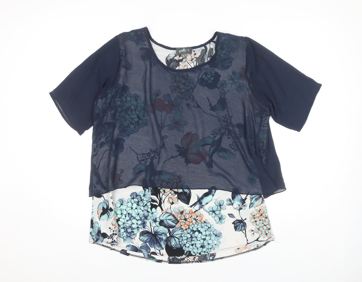 Apricot Women's Floral Tunic Blouse, Size 14