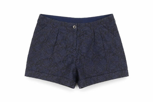 Marks & Spencer Girls Blue Floral Shorts, Age 11-12, Casual Wear