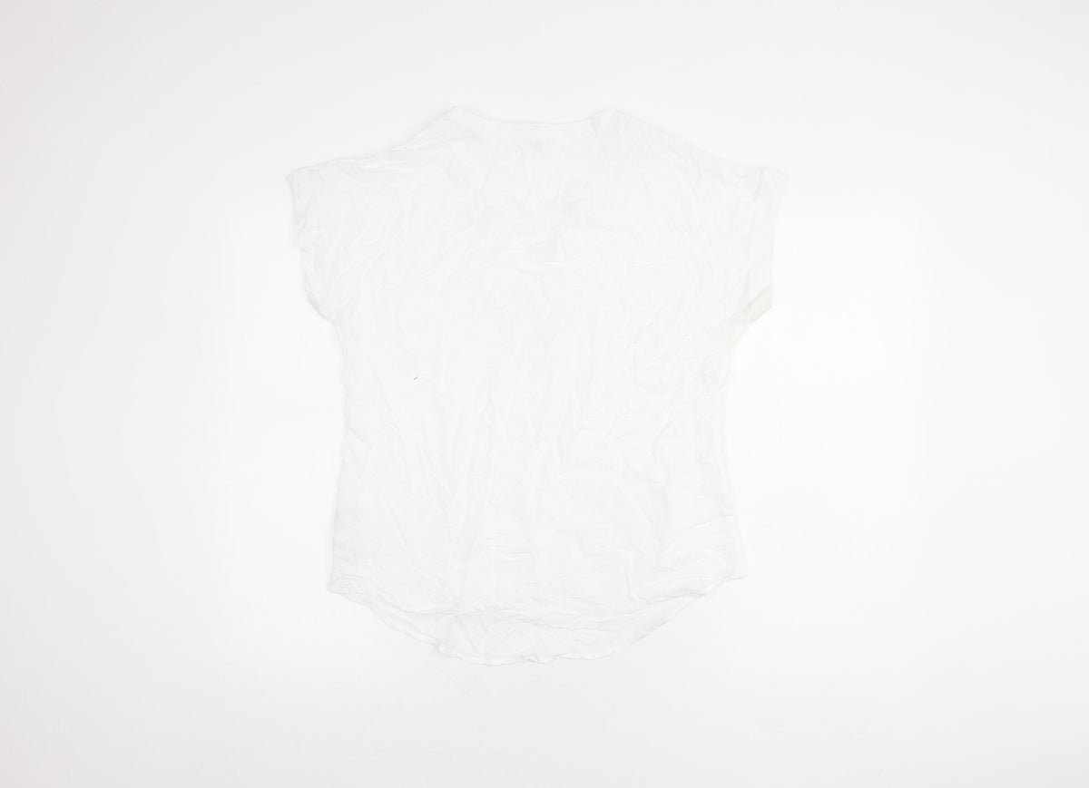 GAP Women's White Blouse XS, Sleeveless, Cotton