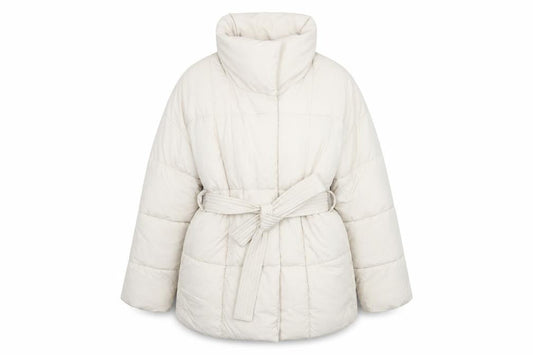 Go.G.G Women's Ivory Puffer Jacket XL Casual Style