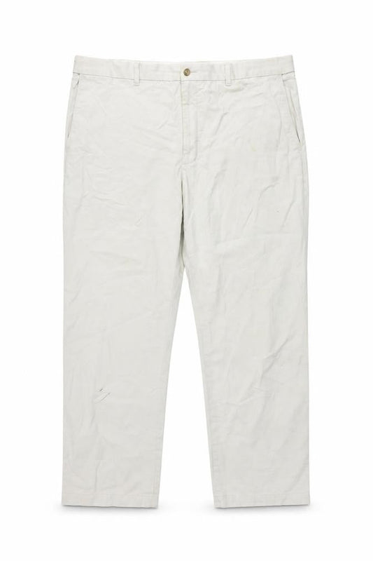 Marks & Spencer Men's Beige Cotton Trousers 42W 31L