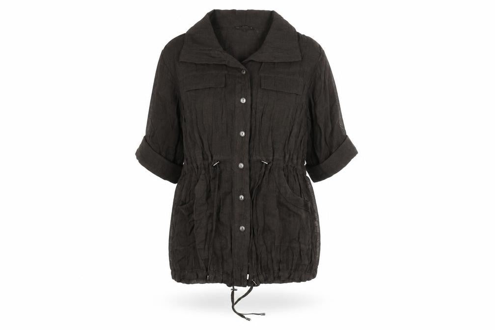Picadilly Women’s Black Button-Up Blouse, Medium, Casual Chic