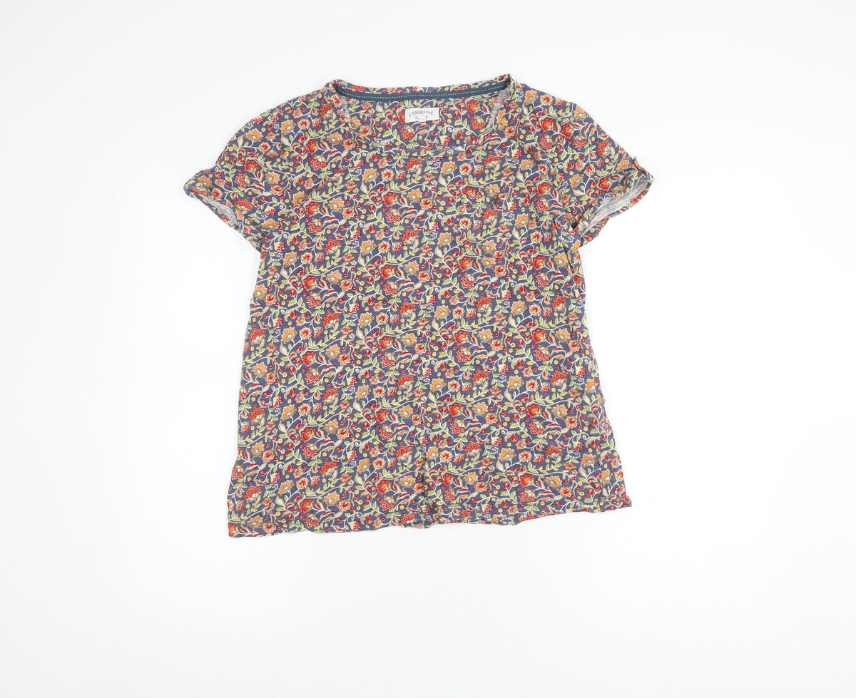 Cambridge Dry Goods Women's Multicoloured Floral Tee