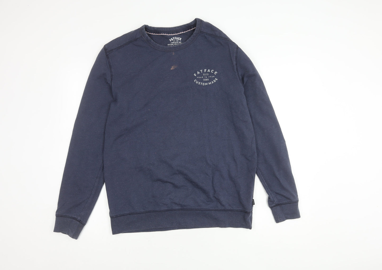 FatFace Men's Blue Pullover Sweatshirt, Medium