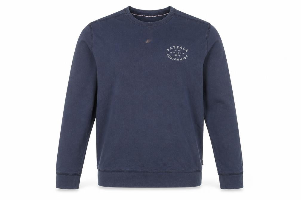 FatFace Men's Blue Pullover Sweatshirt, Medium
