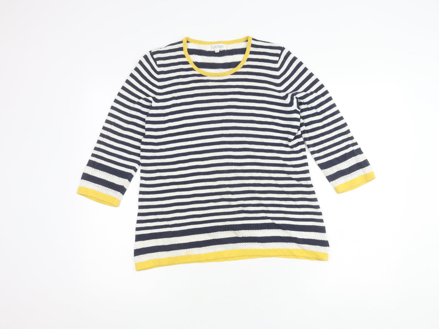Tulchan Women's Blue Striped Jumper, Size 12