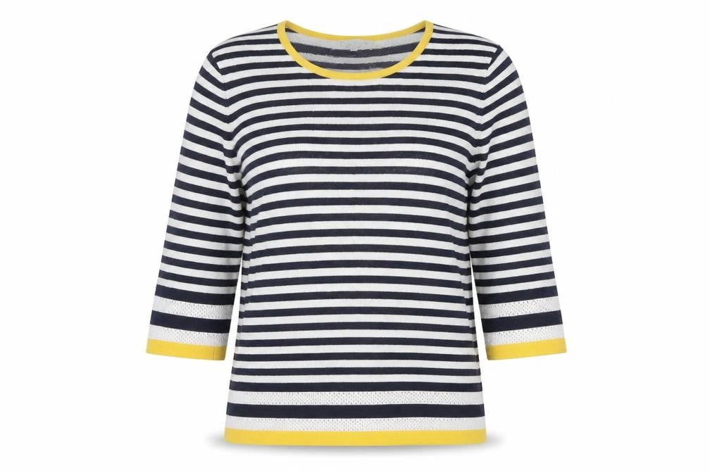 Tulchan Women's Blue Striped Jumper, Size 12