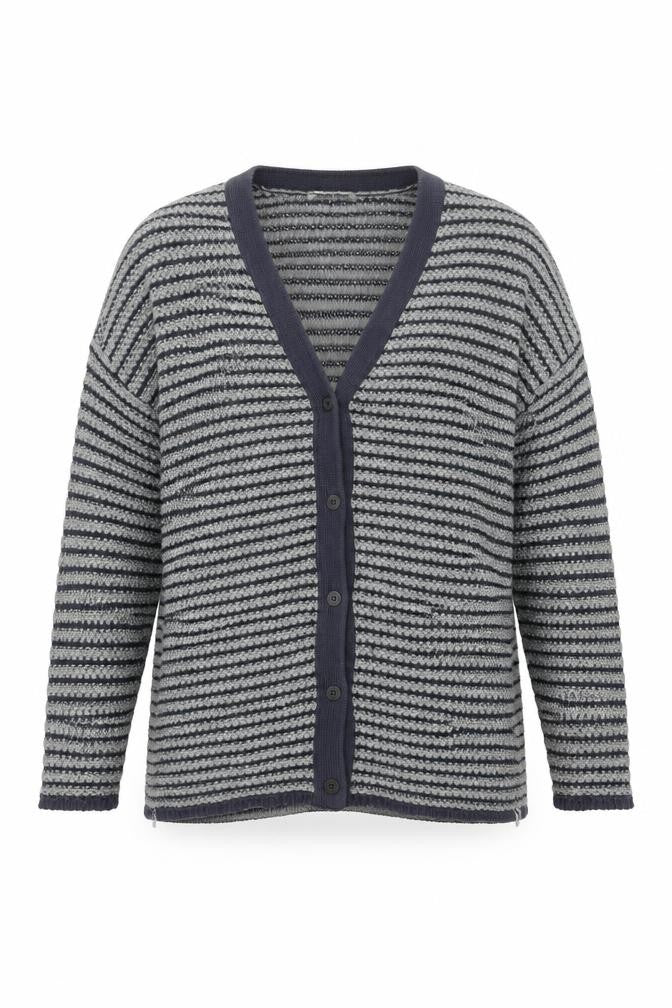 Sandwich Women's Blue Striped Cardigan XL