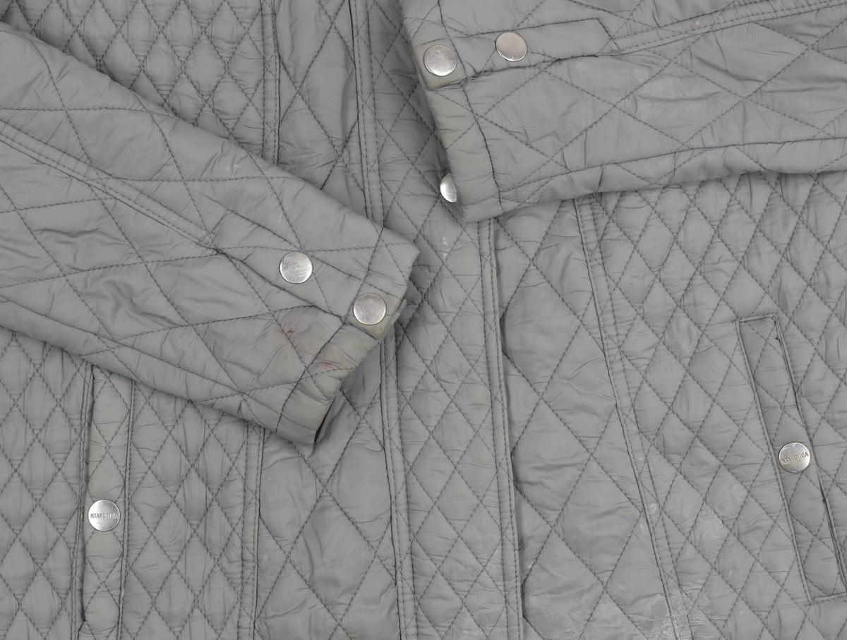 NTARCTICA Women's Grey Quilted Jacket L Winter