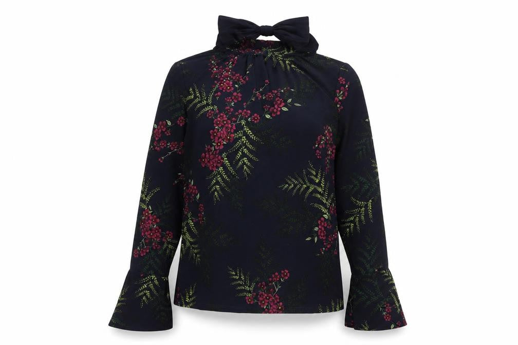 Next Women's Multicoloured Floral Tunic Blouse Size 10