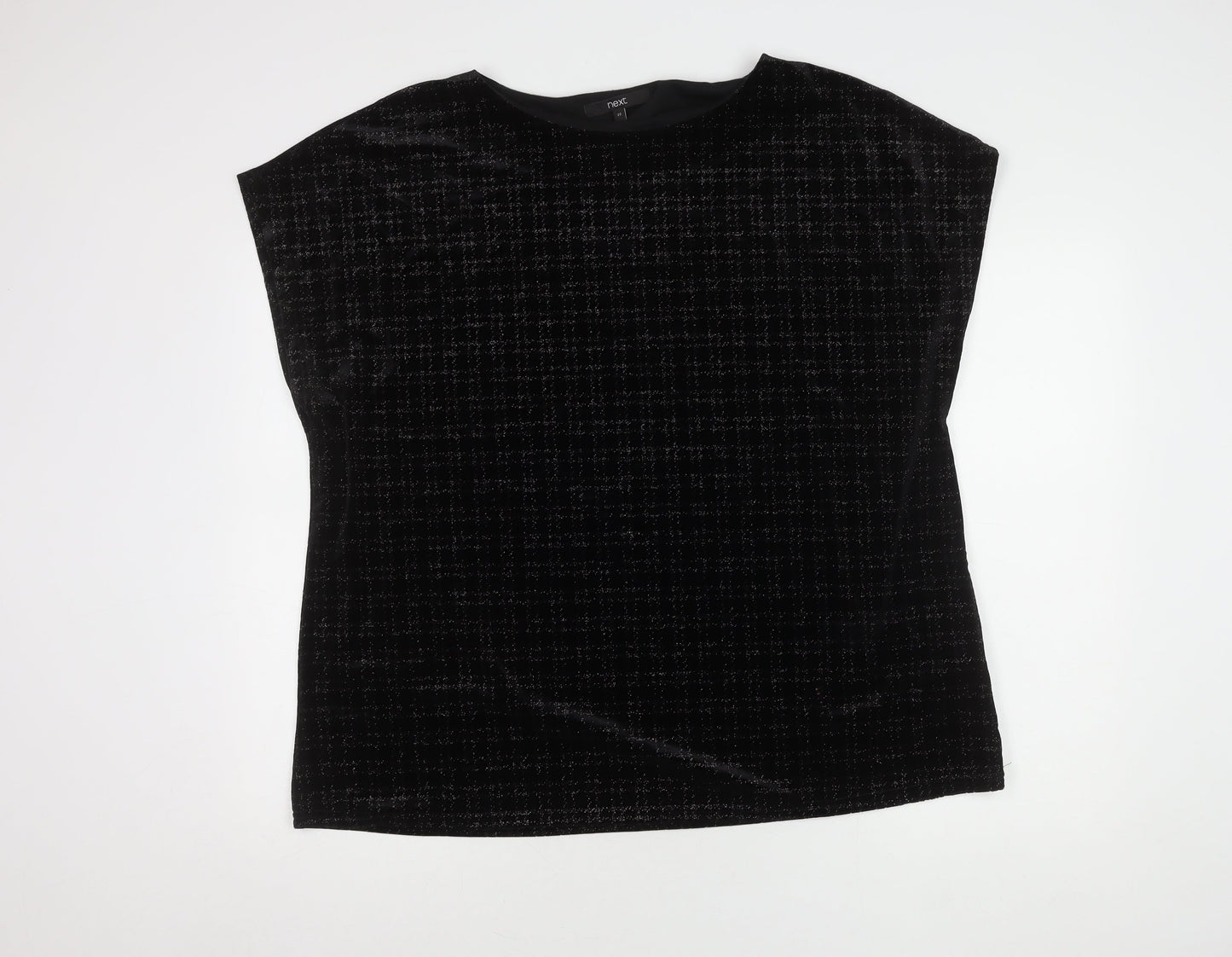 Next Women's Black Velvet Top Size 22