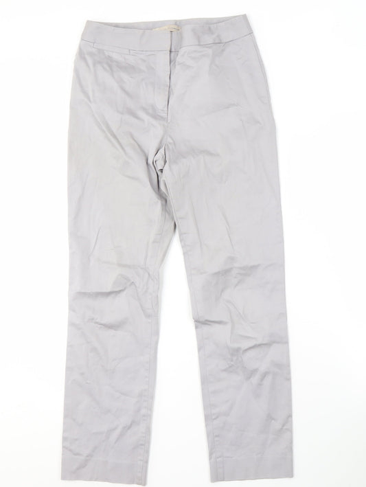 Marks and Spencer Women's Grey Straight Trousers Size 6