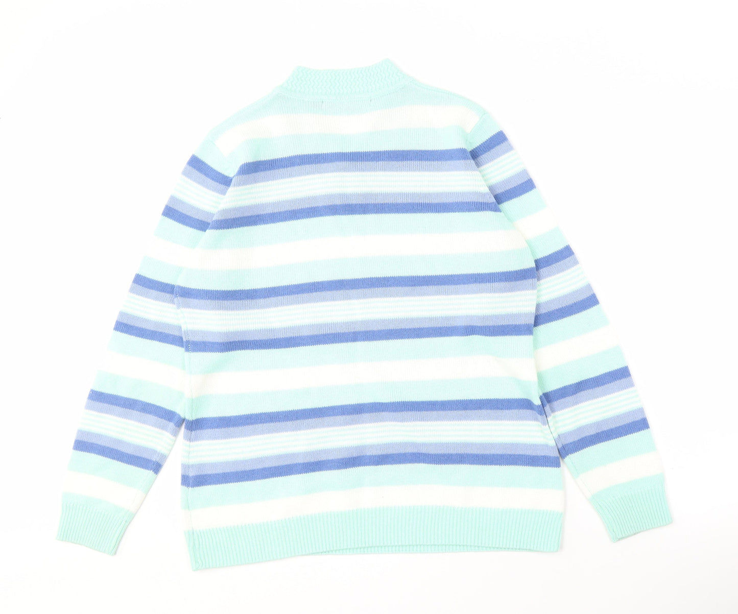 Isle Essentials Women's Multicoloured V-Neck Jumper M